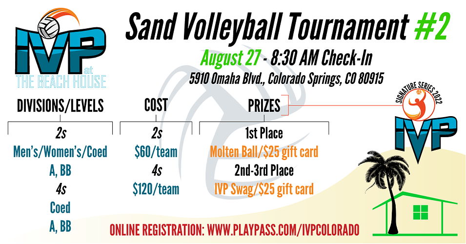 2022 IVP at the Beach House Tournament #2 - ALL SAND