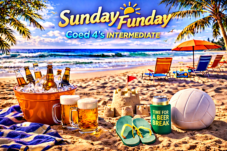 SUNDAY Coed 4's (Intermediate/Rec) - 6 Weeks Summer 1.0