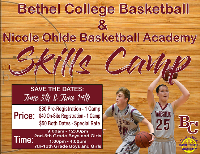June 14th Bethel Basketball Skills Clinic