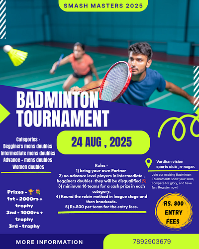 Badminton tournament