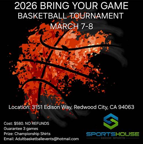 2026 Bring Your Game, Basketball Tournament, March 7-8.