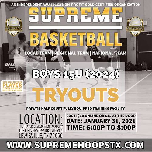 Boys Basketball Tryouts 