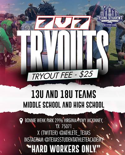 7v7 2024 Season - Texas Student Athlete Academy