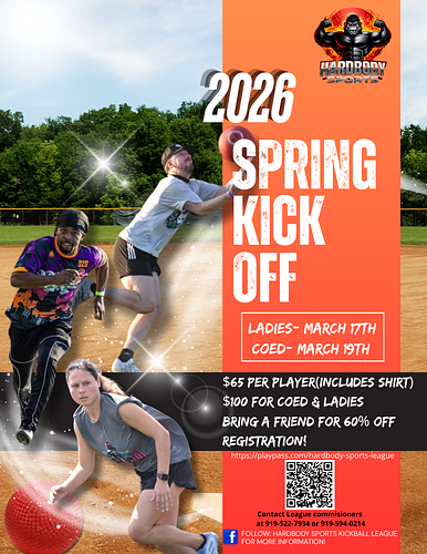 2026 Spring Coed and Women's Kickball League