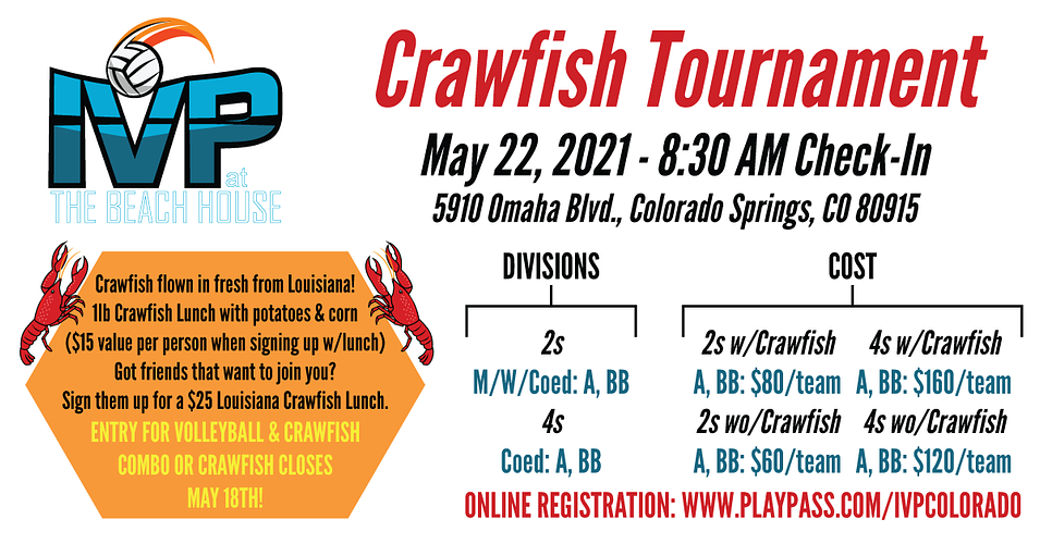 2021 IVP at the Beach House Crawfish Tournament - ALL SAND