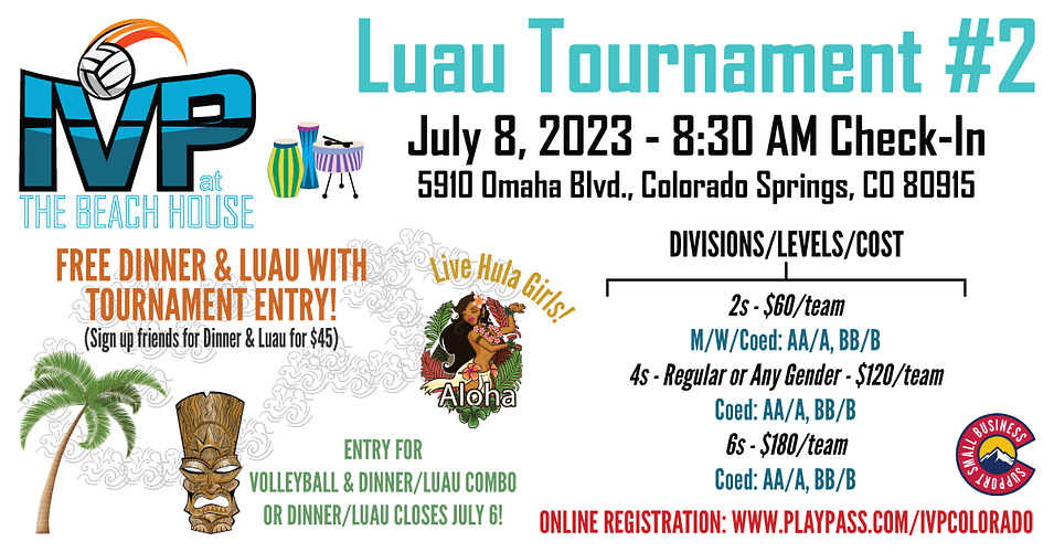 2023 IVP at the Beach House Luau Tournament #2 - ALL SAND