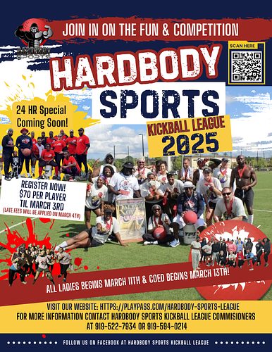 2025 Spring Hardbody Sports Kickball League