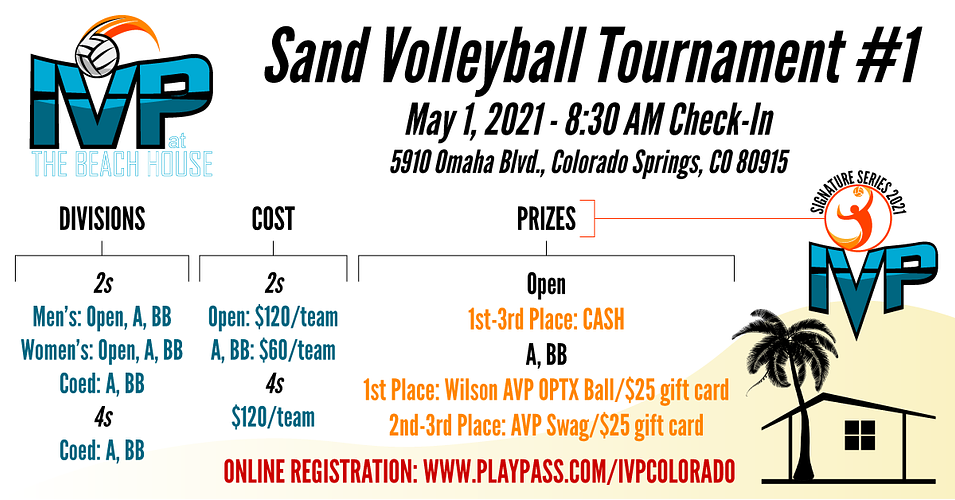 2021 IVP at the Beach House Tournament #1 - ALL SAND
