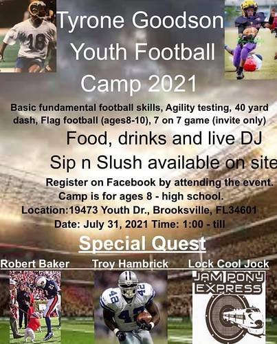 Tyrone Goodson Youth Football Camp