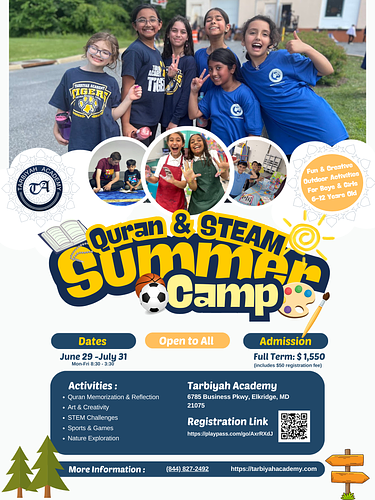 Tarbiyah's Quran & STEAM Summer Camp