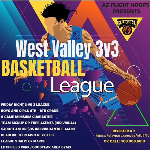 Friday Night 3v3 Hoops League